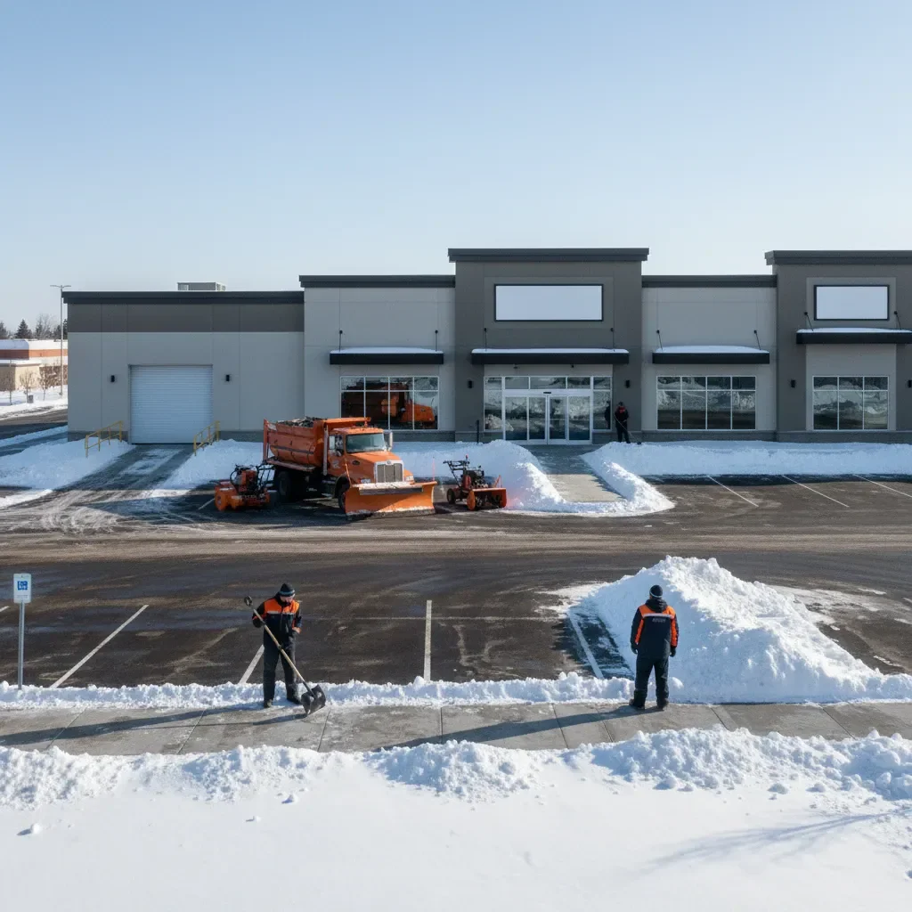 Professional Snow removal service by Meadows Landscaping Airdrie in Airdrie